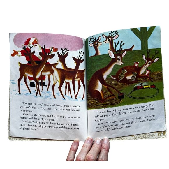 Lot of 3 Christmas Child’s Little Golden Books Rudolph 1976 Holidays, Tree 1985 - Picture 12 of 12